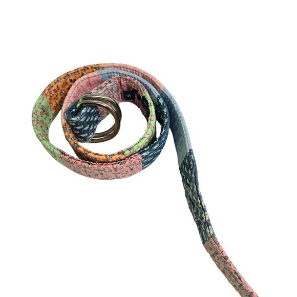 Vineyard Vines Patchwork D Ring Nautical Belt Size M - Picture 2 of 7